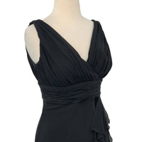 Donna Morgan - Women's Sleeveless V-neck Ruched Silk Lined Dress