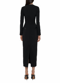 Prabal Gurung - Squareneck Long Sleeve Sheath Dress