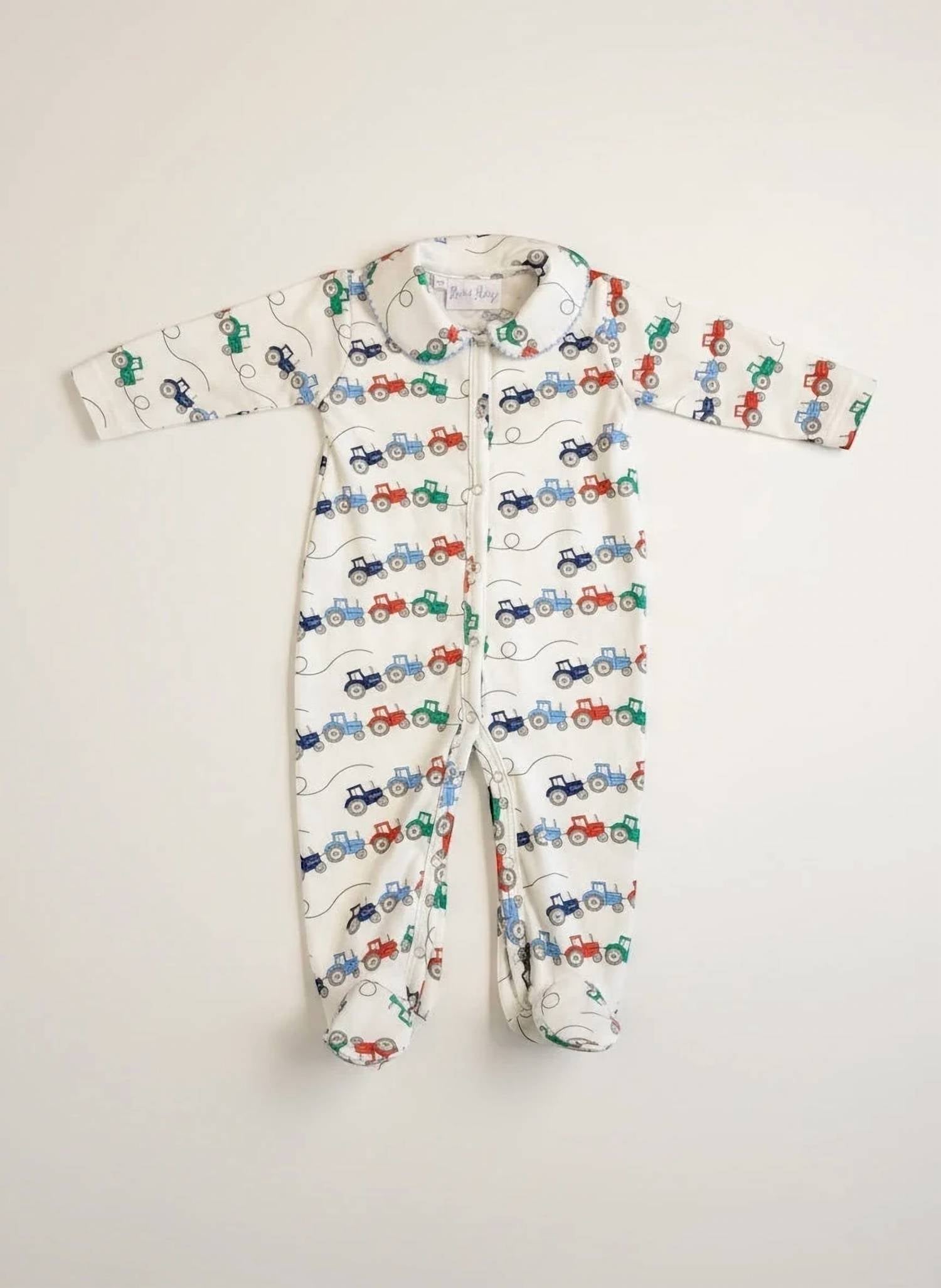 Rachel Riley - Kids' Tractor Print Footies