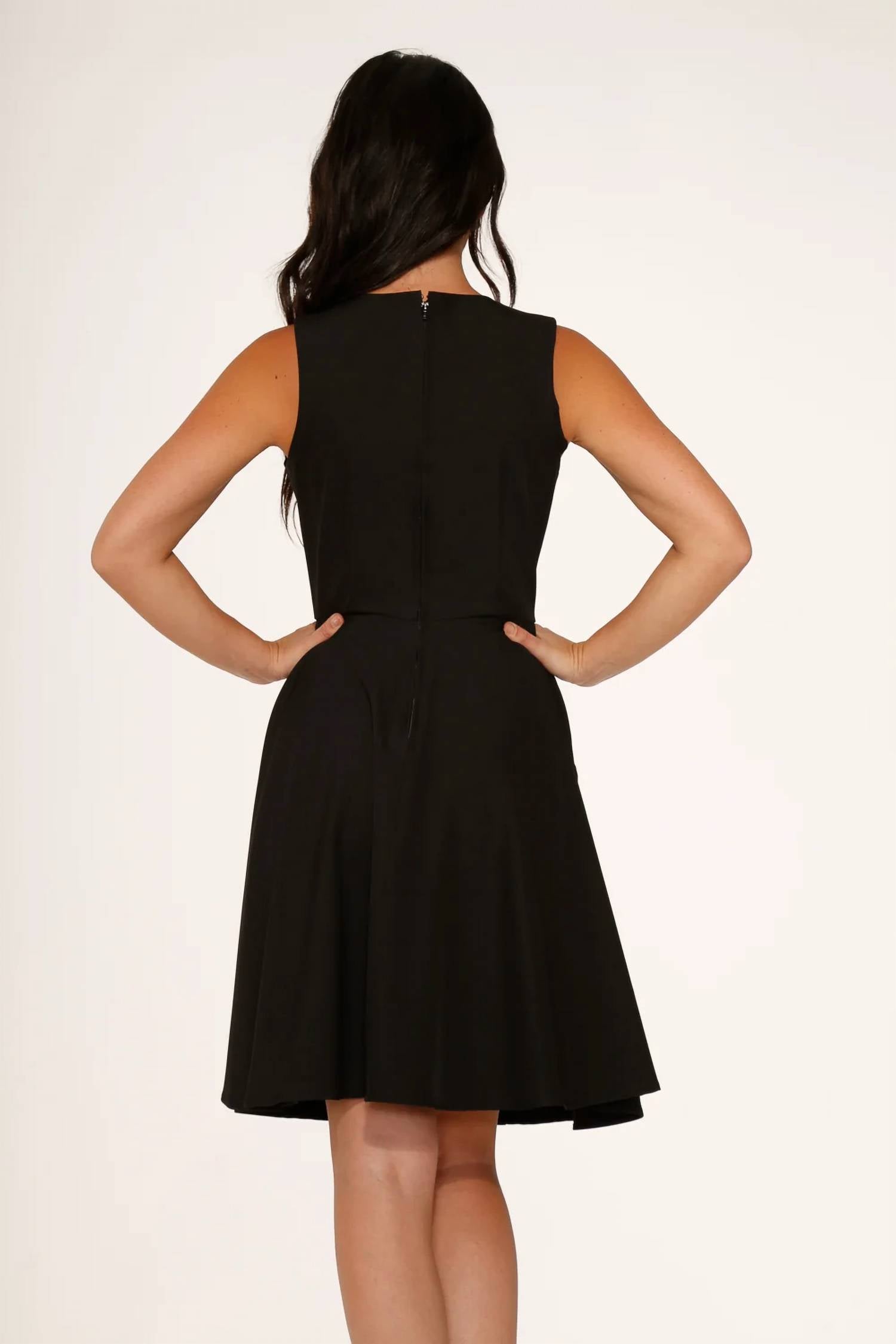 Orchid Bloom - Skulls Embroidered Swing Dress