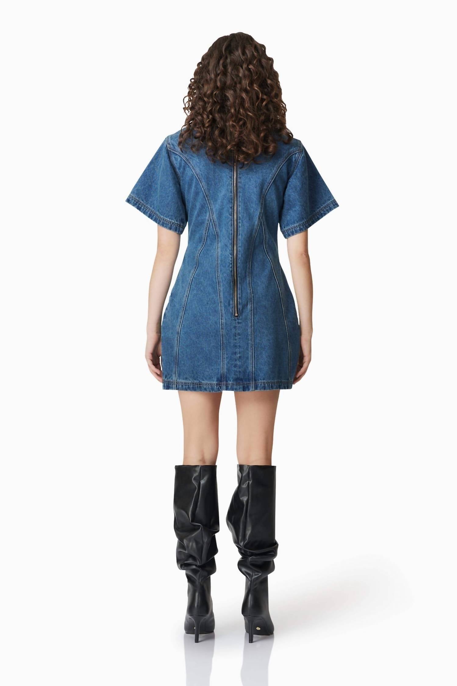 Curaae - Clara Denim Mini Dress