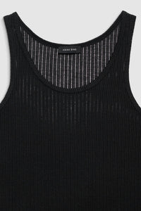 ANINE BING Eugene Tank in black - women's tank top - view 4