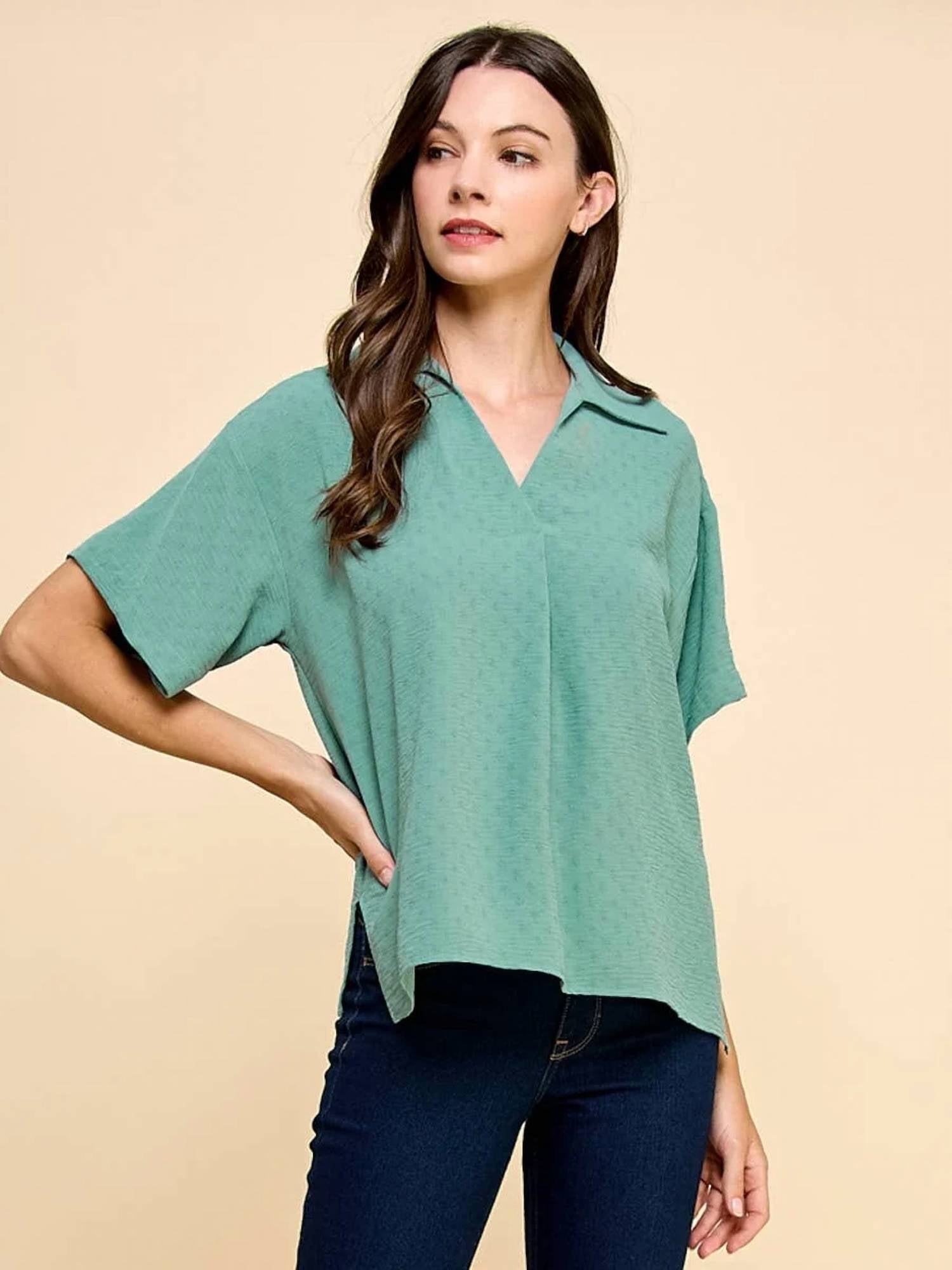 Les Amis - Texturized Short Sleeve Shirt