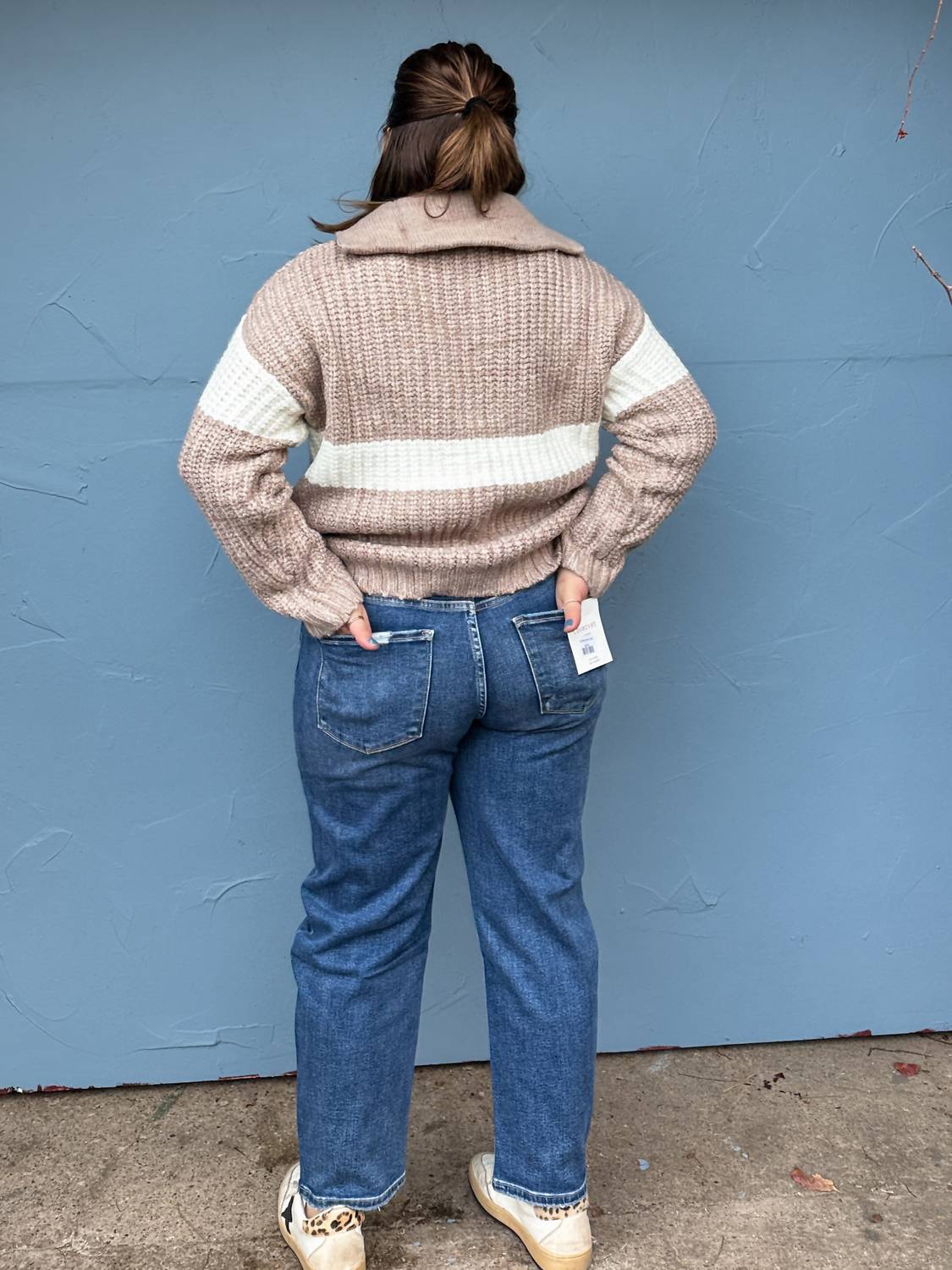 Lovervet - High-rise Barrel Jean