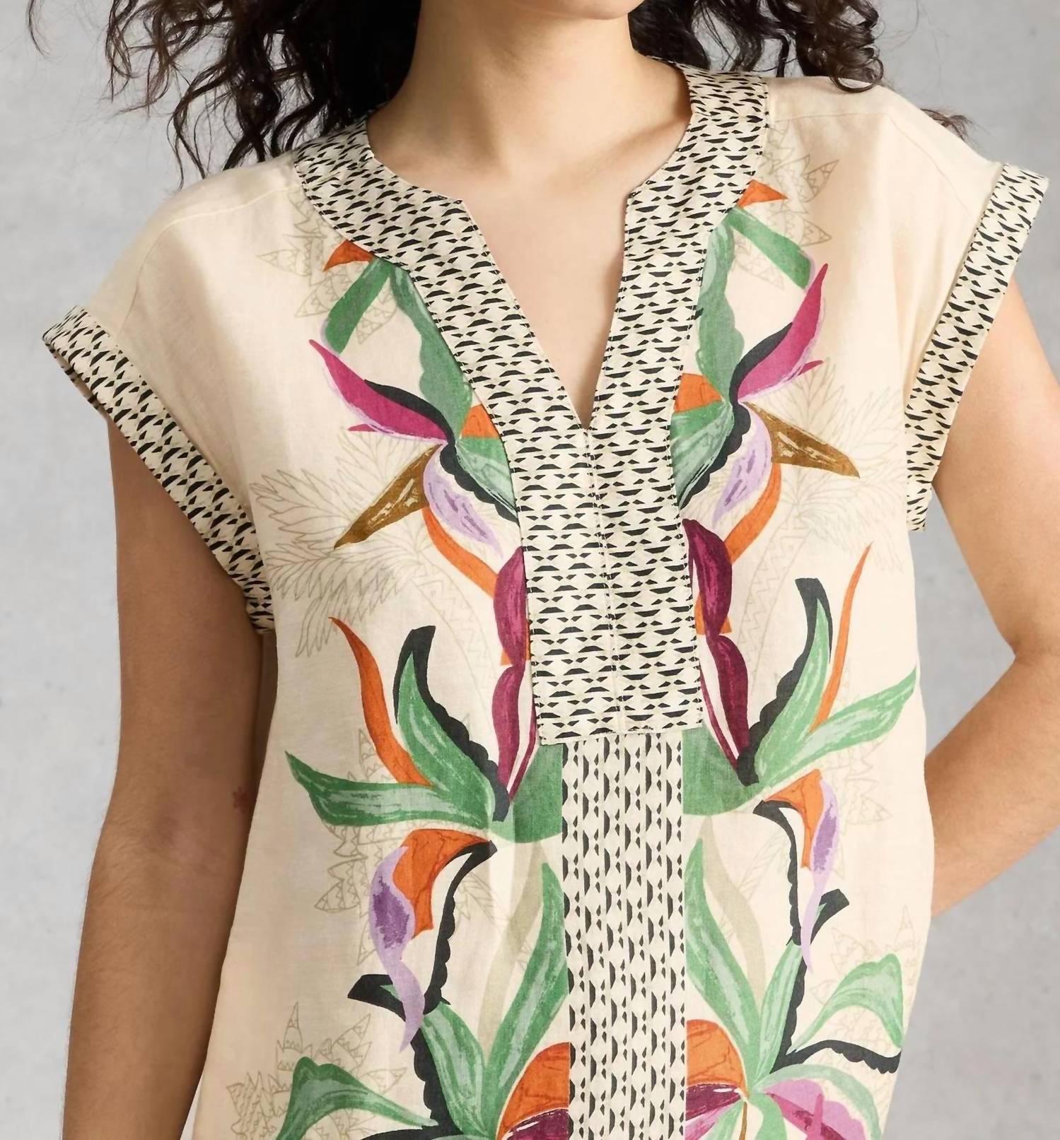 White Stuff - Jilly Linen Sleeveless Dress