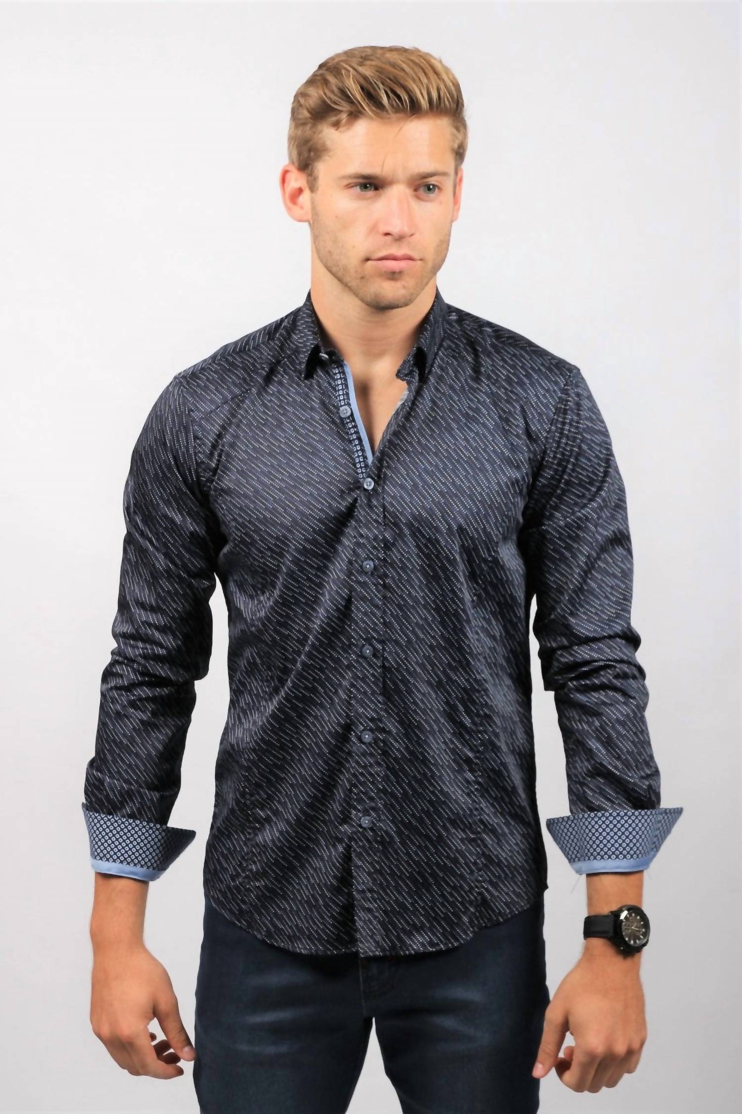 Eight X - Digital Pattern Button Down Shirt