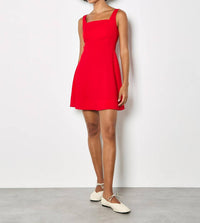 Apricot - Flare Solid Mini Dress