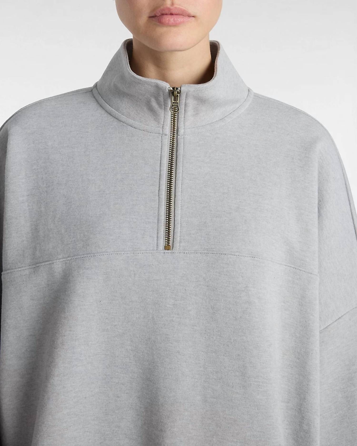 Vans - Women's Elevated Double Knit Loose Mock Neck Sweatshirt