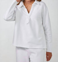 Charlie Paige - French Fleece Johnny Collar Shirt