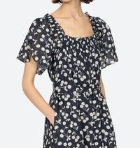 Sea - Short Sleeve Midi Dress