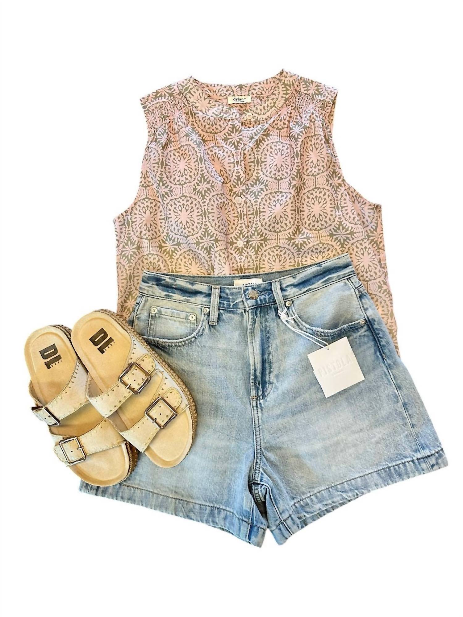 Dylan - Sara Sleeveless Button-up