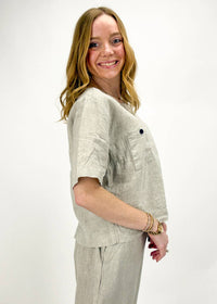 Dolcezza - Carla Back Button Top