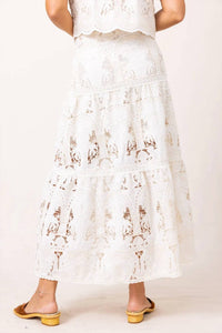 Lucy Paris - Kelly Lace Midi Skirt