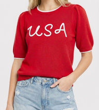 Staccato - Usa Letter Stitched Top