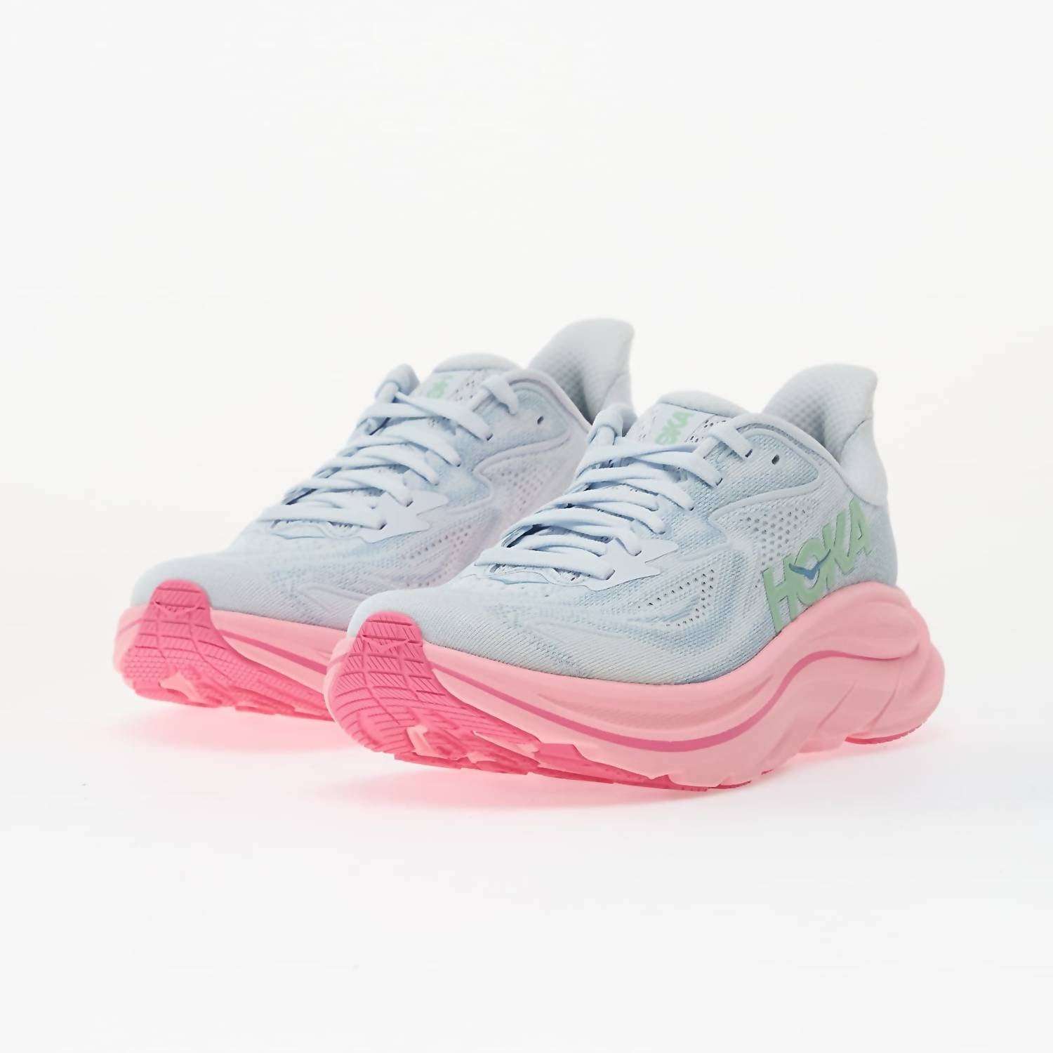 Hoka Women's Clifton 10 Running Shoes in overcast petal - women's sneaker - view 5