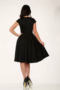 Orchid Bloom - Collar Swing Dress