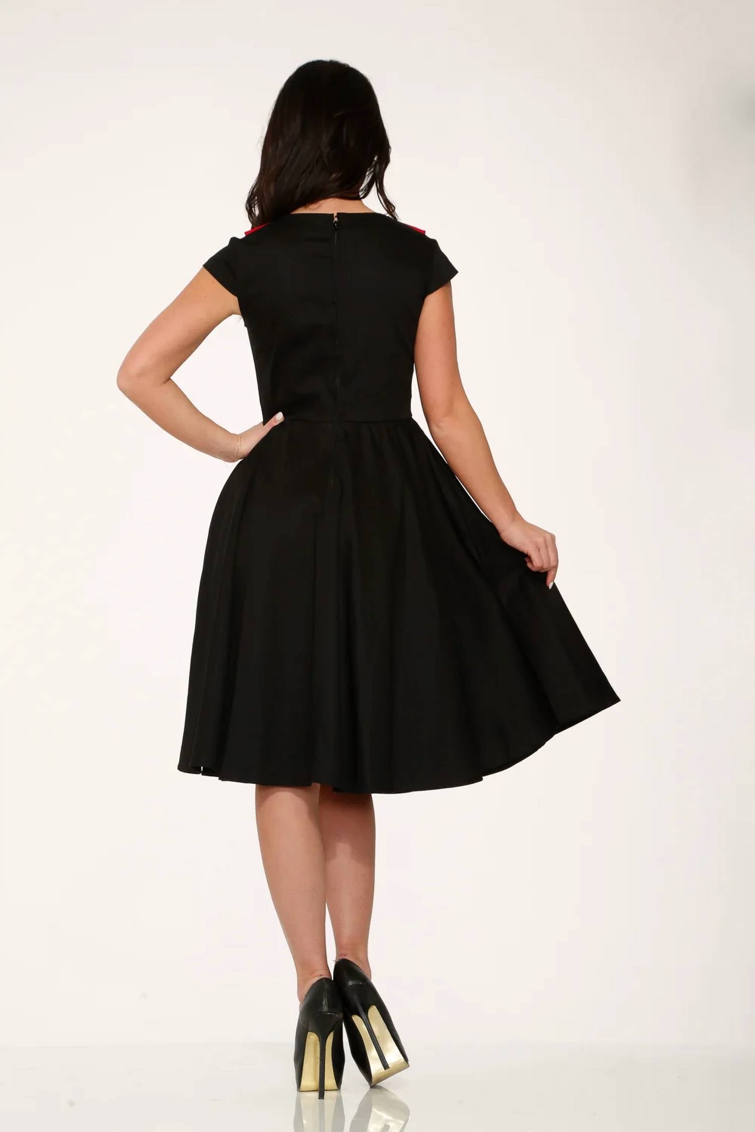 Orchid Bloom - Collar Swing Dress