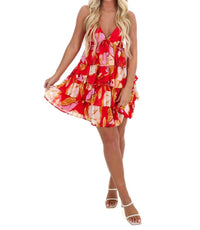 Flying Tomato - Sunkissed Print Mini Dress