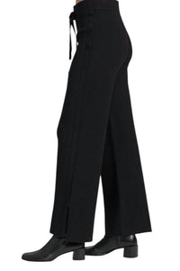 Apny - Knit Luxe Pull On Spli T Hem Pants