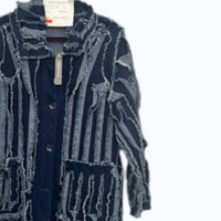 Samuel Dong - Women's Denim Fringe Coat