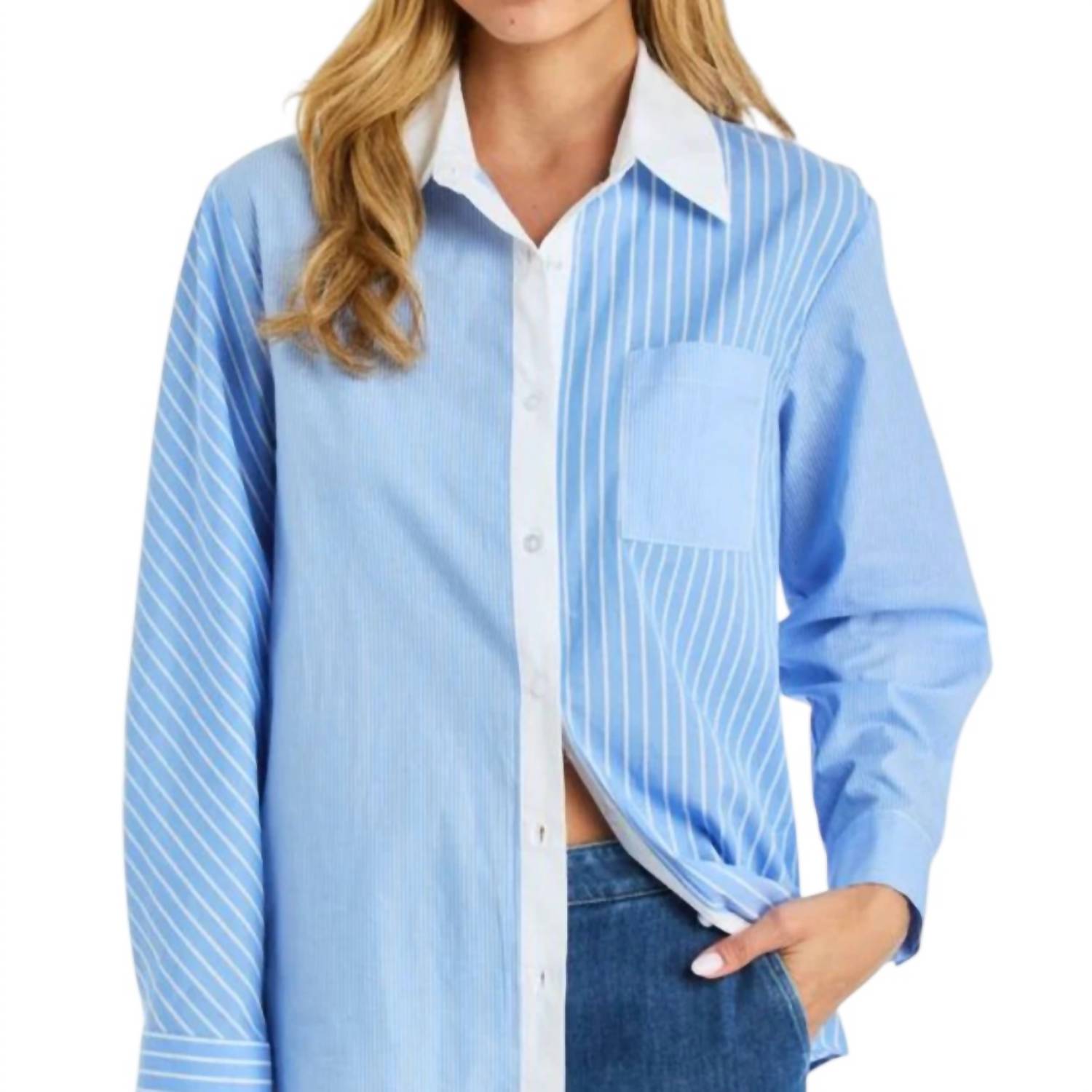 Drew - Gia Stripe Button Down Shirt