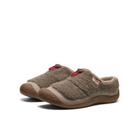 Keen Women's Howser Iii Slides in brindle sherpa fleece - women's shoe - detail view