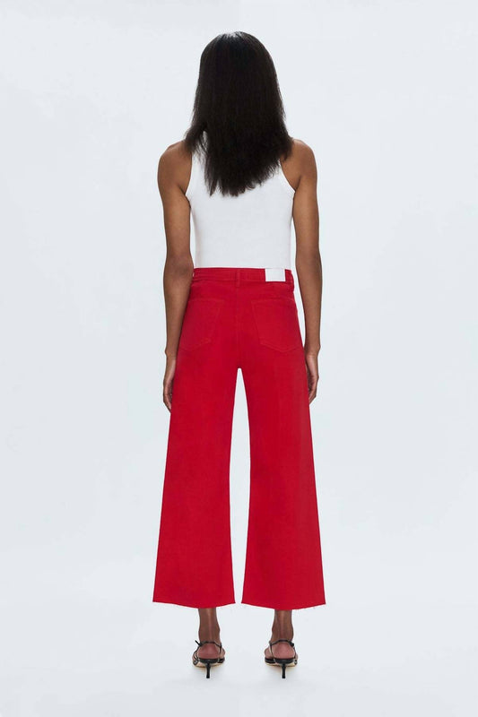 Pistola - Penny Crop High Rise Wide Leg Jean