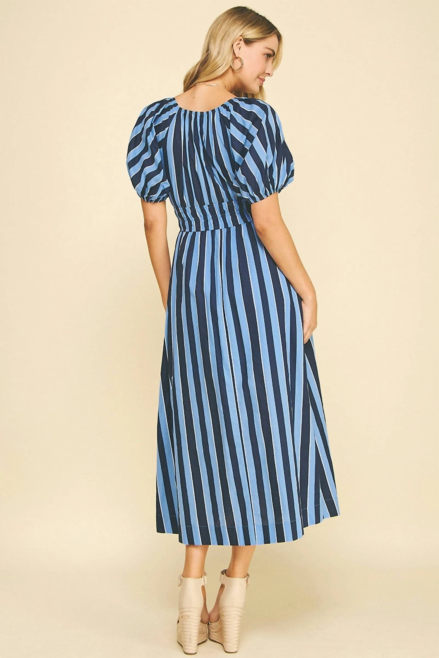 Pinch - Striped Midi Dress