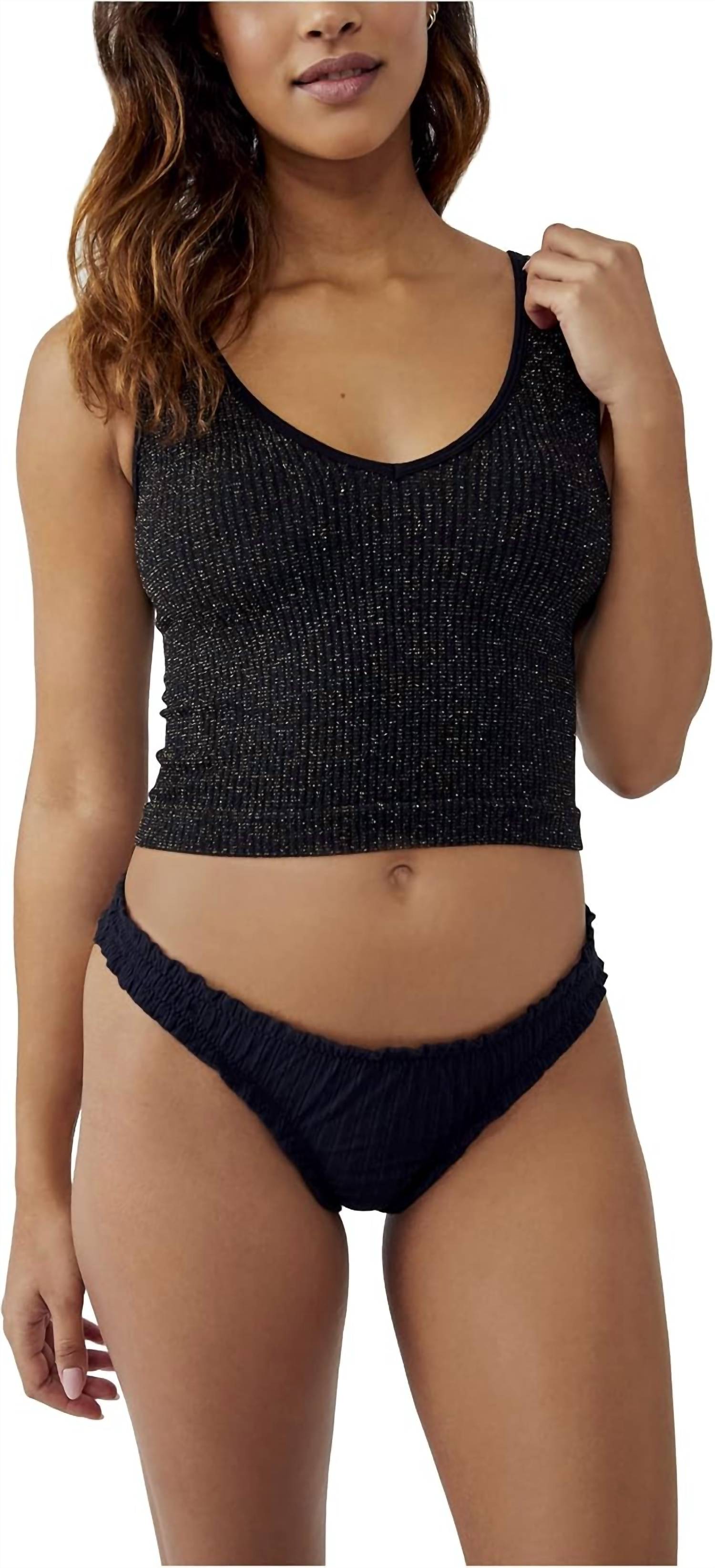 Free People - Lurex Solid Rib Brami Top