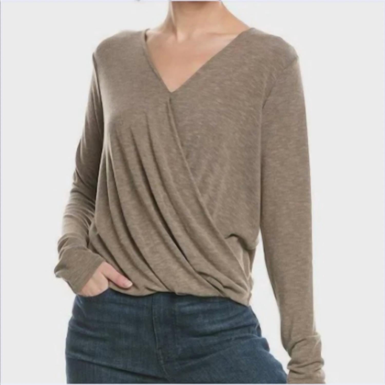 Michael Stars - Janet Tahoe Surplice Long Sleeve Top