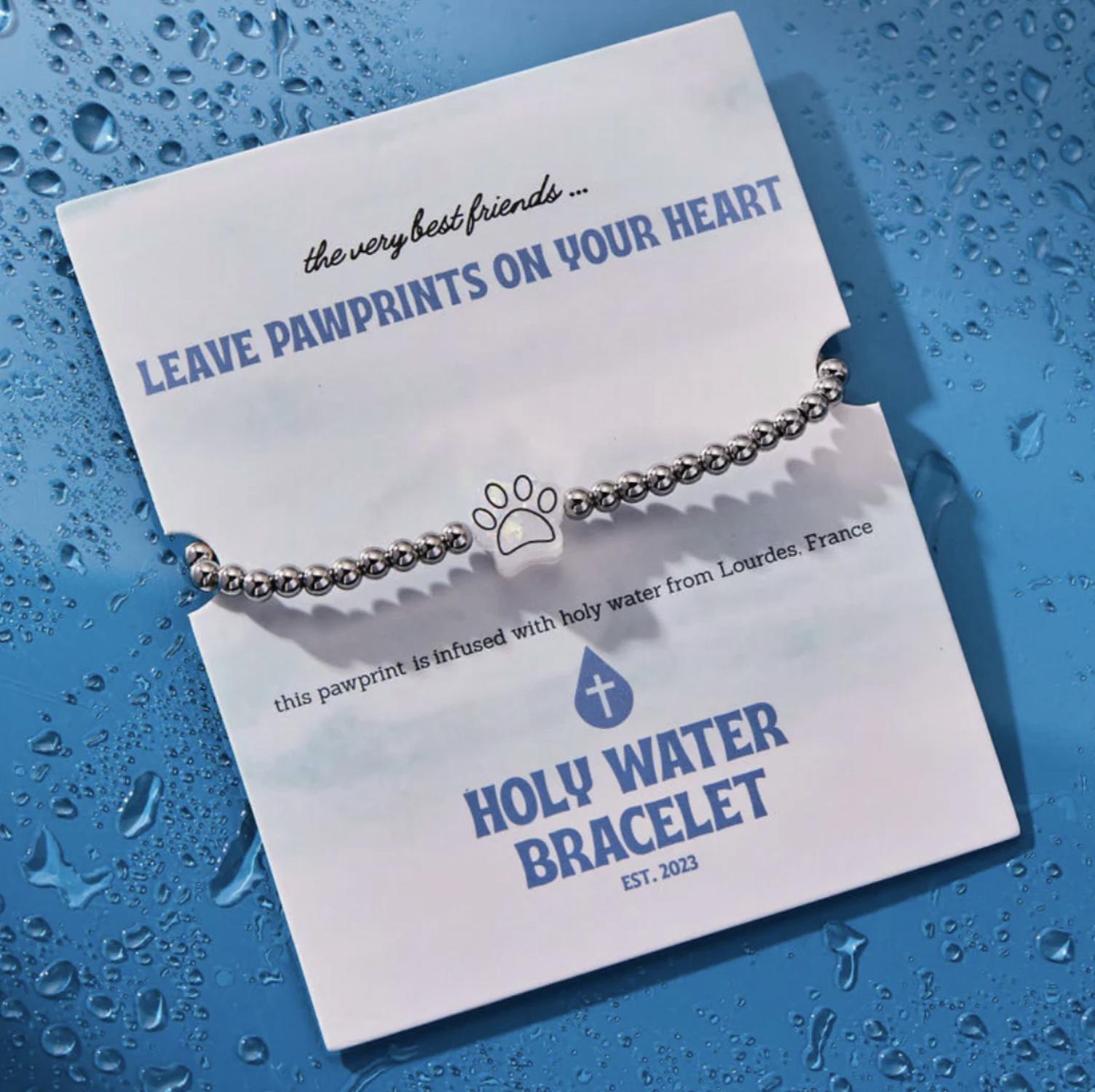 Holy Water Bracelet - Women's Pawprint Bracelet