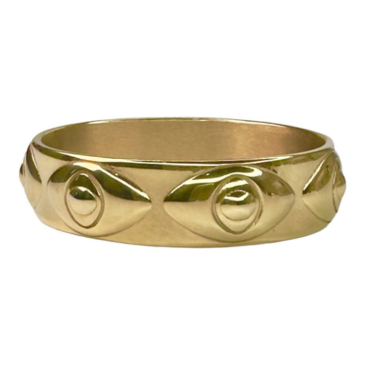 Jagged Halo Jewelry - Women's Athena Evil Eye Bangle Bracelet