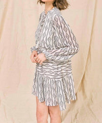 Flying Tomato - Somewhere to Go Printed Long Tunic Top