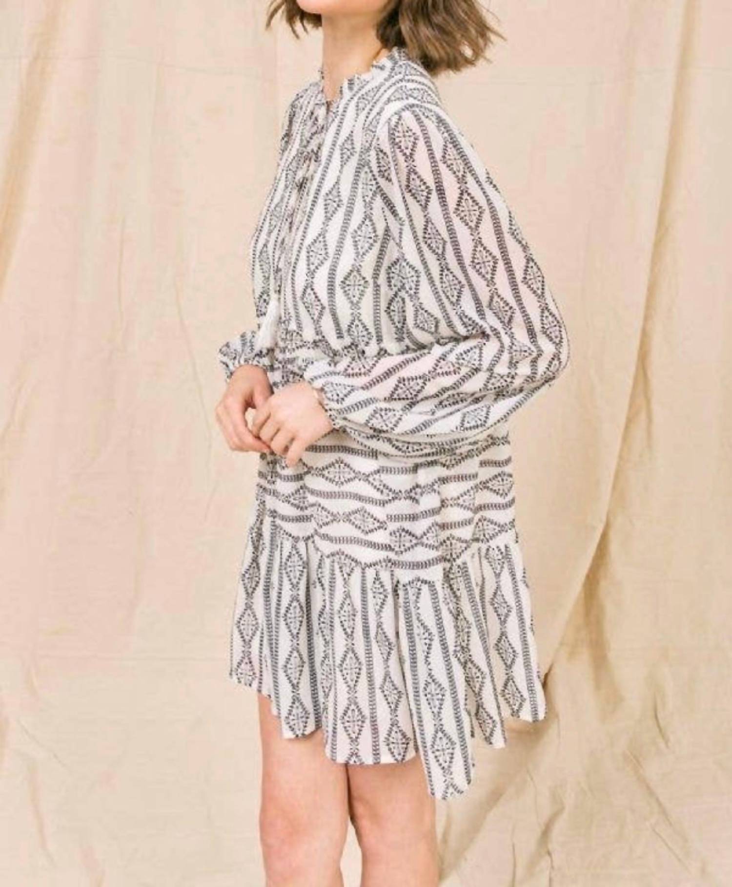 Flying Tomato - Somewhere to Go Printed Long Tunic Top