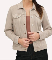 be cool Trucker Jacket in light stone - women's jacket
