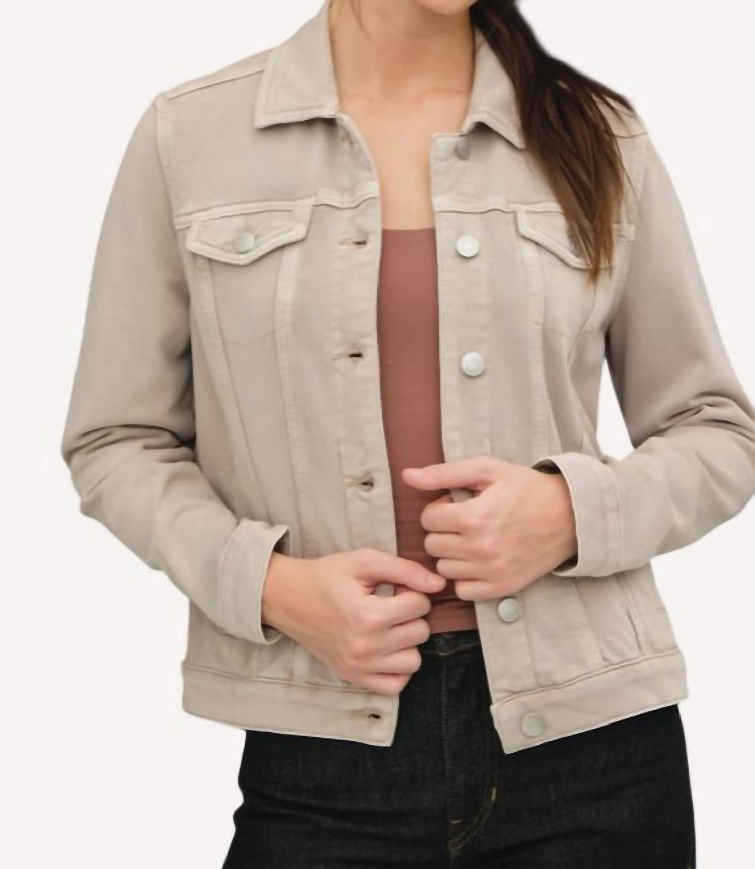be cool Trucker Jacket in light stone - women's jacket