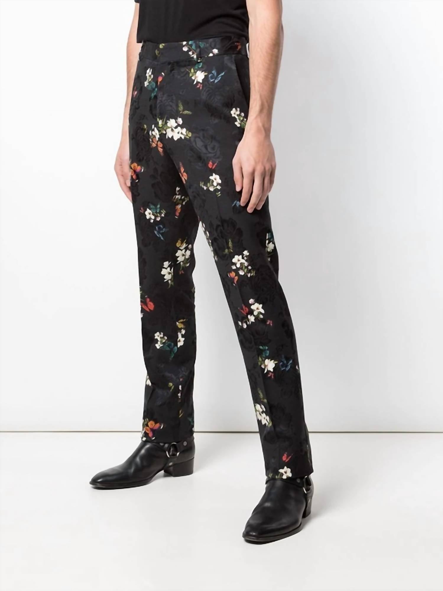 Amiri Butterfly Jacquard Pants in black - men's pants - detail view