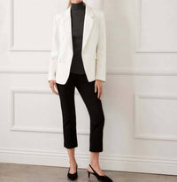 Karen Kane Pearl Embellished Blazer in off white - women's jacket - view 8
