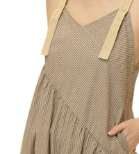 Before You - Striped Cotton Jumpsuit