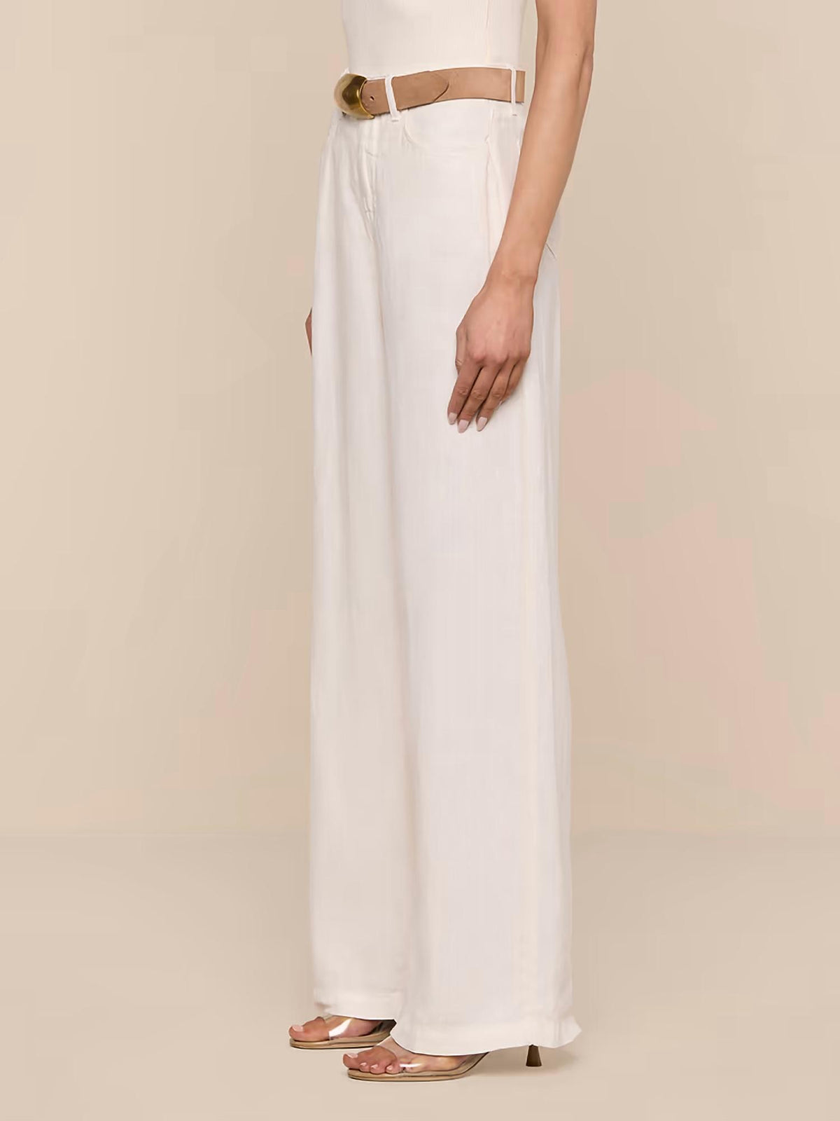 L'Agence - Amara Linen Wide-leg Pant
