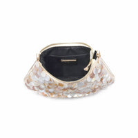 Urban Expressions - Women's Opalite Iridescent Disc Evening Bag