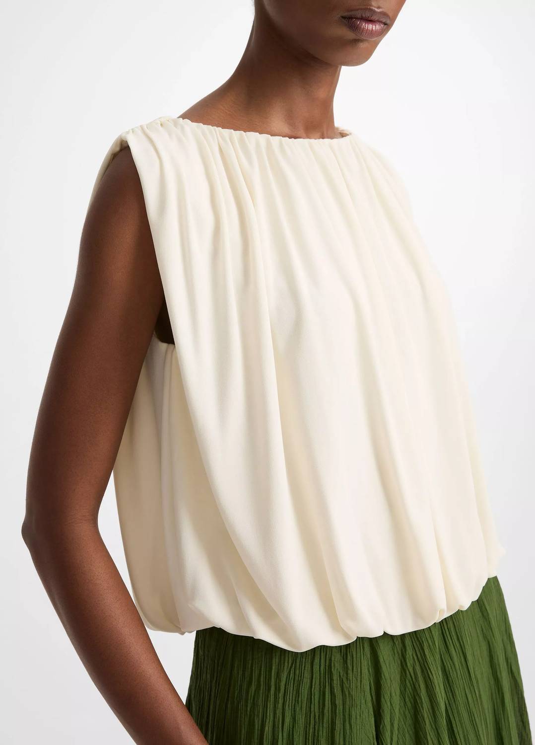 Vince - Matte Jersey Bubble Top