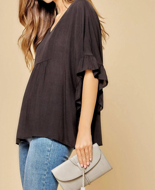 Andree By Unit - Ruffle Sleeve Top