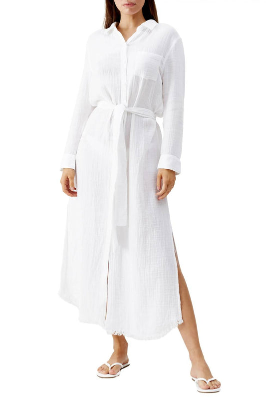 Melissa Odabash - Margot Long Sleeve Cover Up Shirtdress