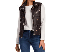 Fdj - Quilted Embroidered Vest