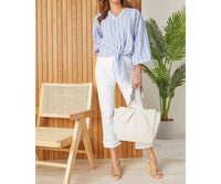 Coco + Carmen - OMG Crop with Embroidered Eyelet Trim