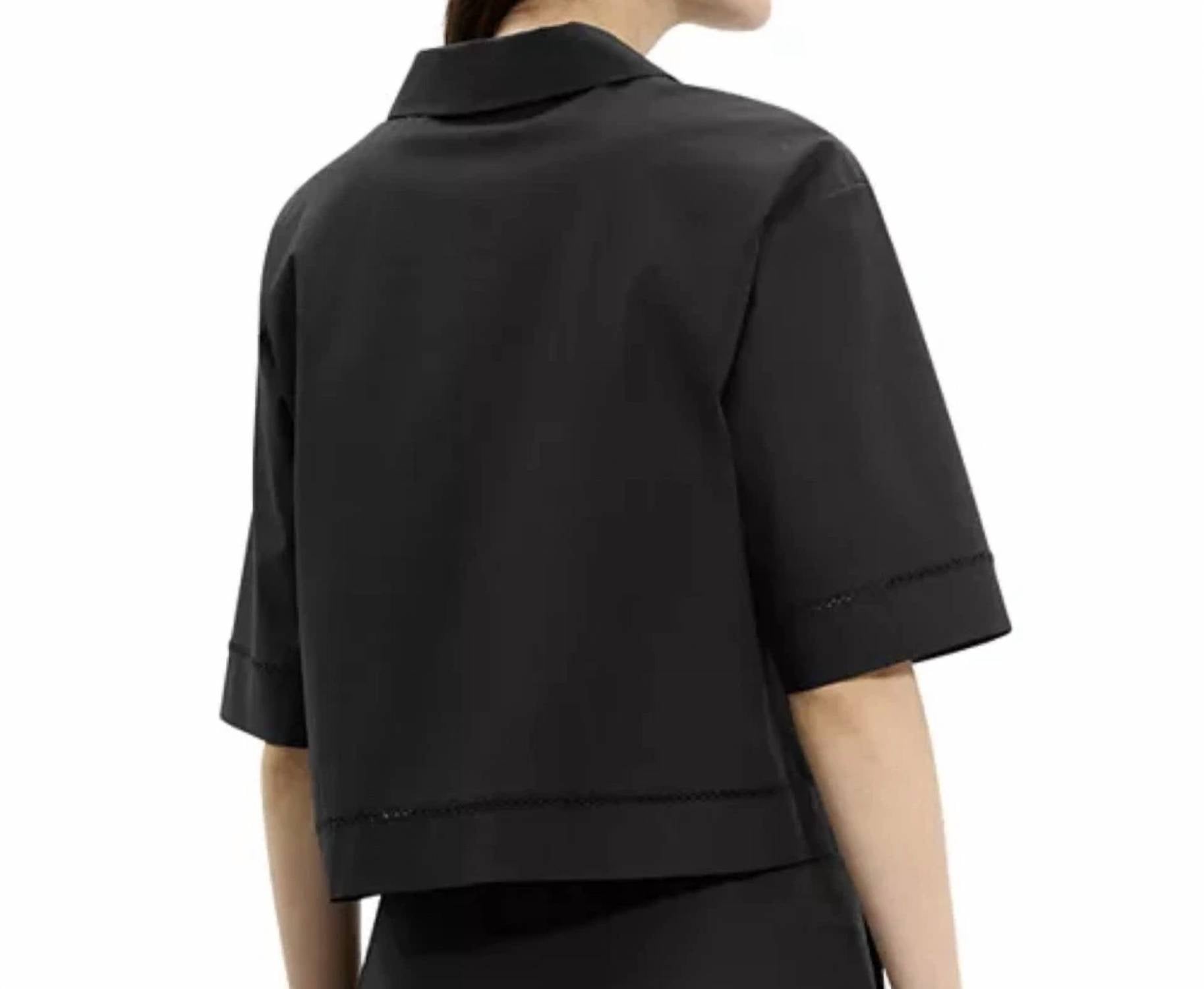 Theory - SS BOXY LAPEL SHIRT