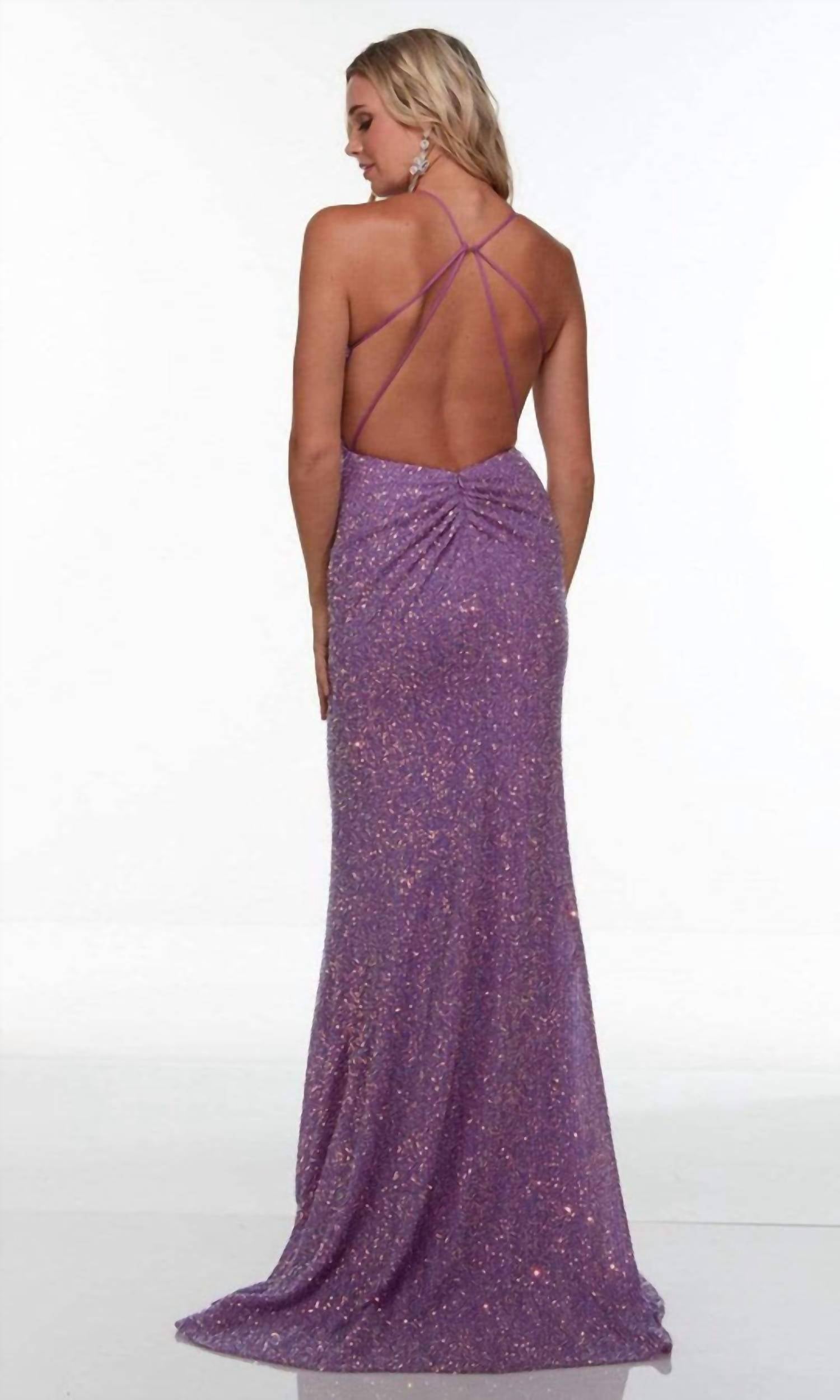 Alyce Paris - Strappy Back Sequin Prom Gown