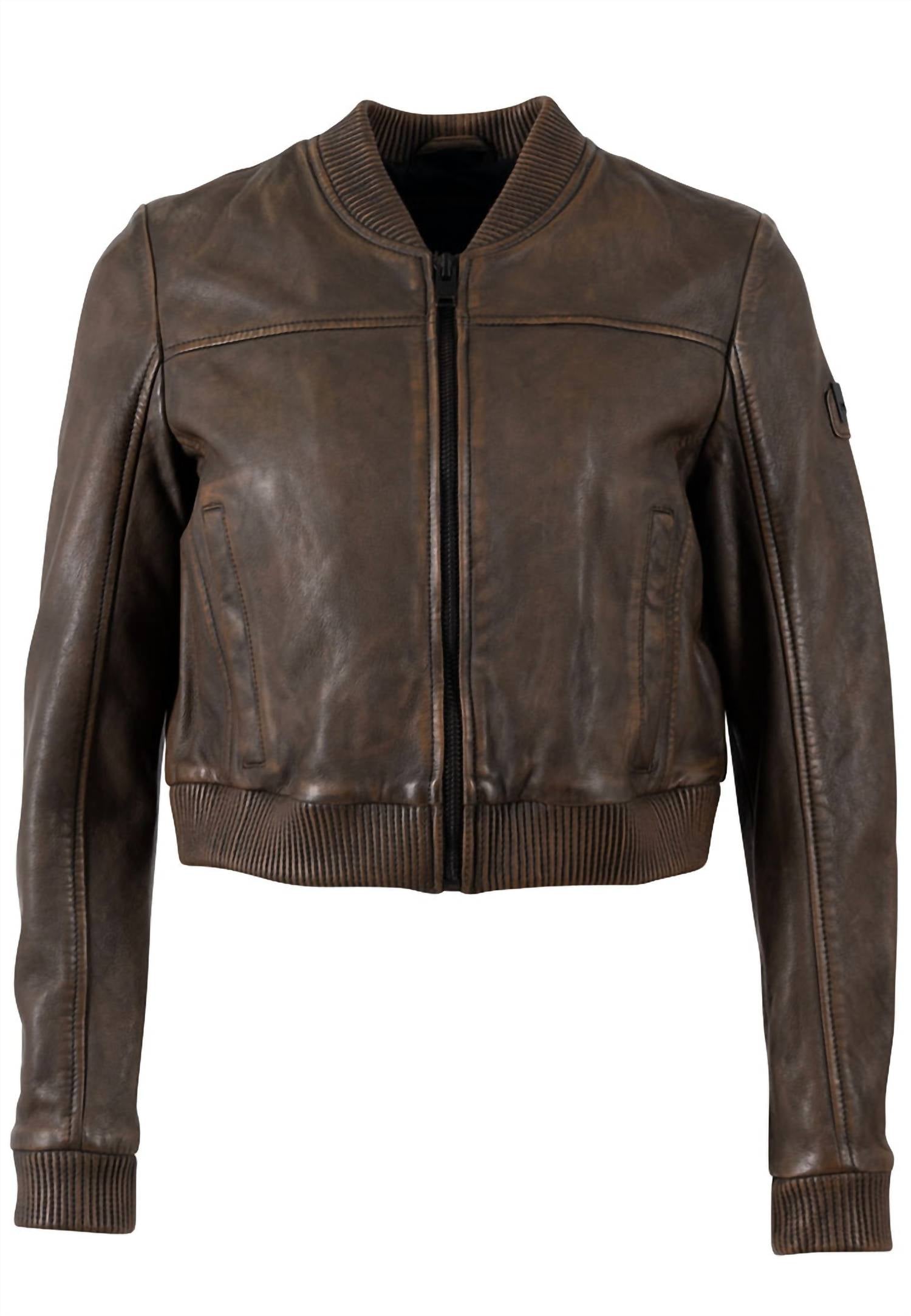 Mauritius - Kamaryn Leather Bomber Jacket