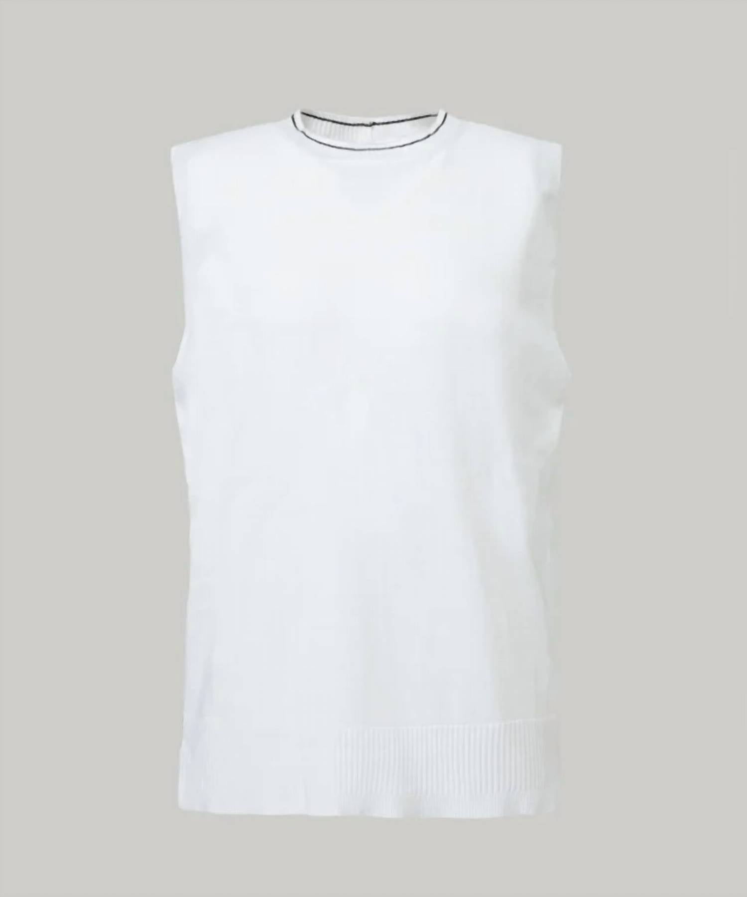 Anel - Golf Paris Backslit Knit Vest Top